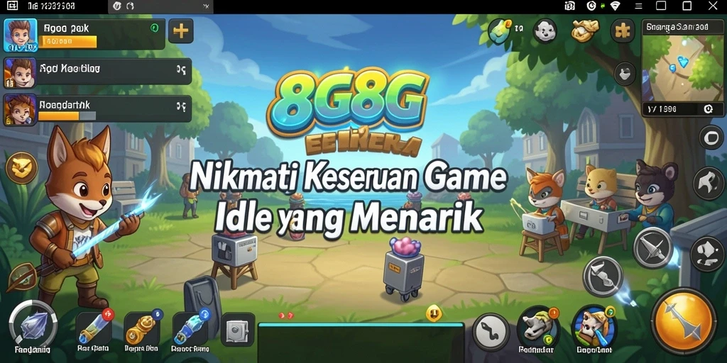 Tampilan gameplay <strong>8G8G</strong> yang menarik dan penuh warna.