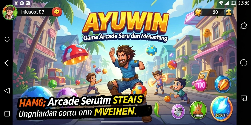 Tampilan gameplay AYUWIN yang menarik dan dinamis.