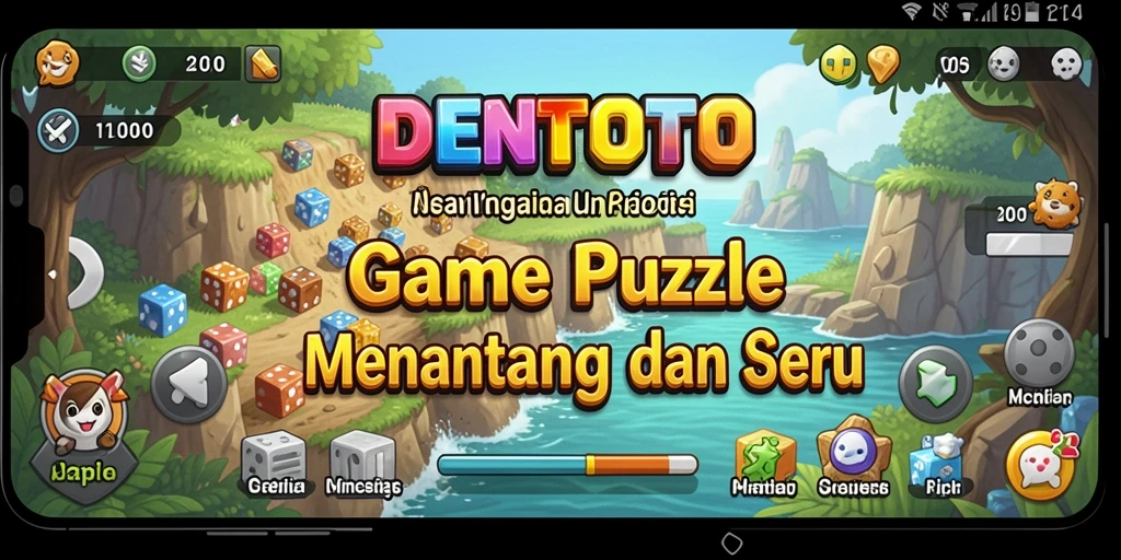 Tampilan gameplay DENTOTO yang menantang dan menarik.