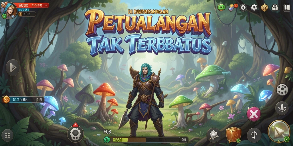 Screenshot menampilkan aksi seru dalam game petualangan F08.