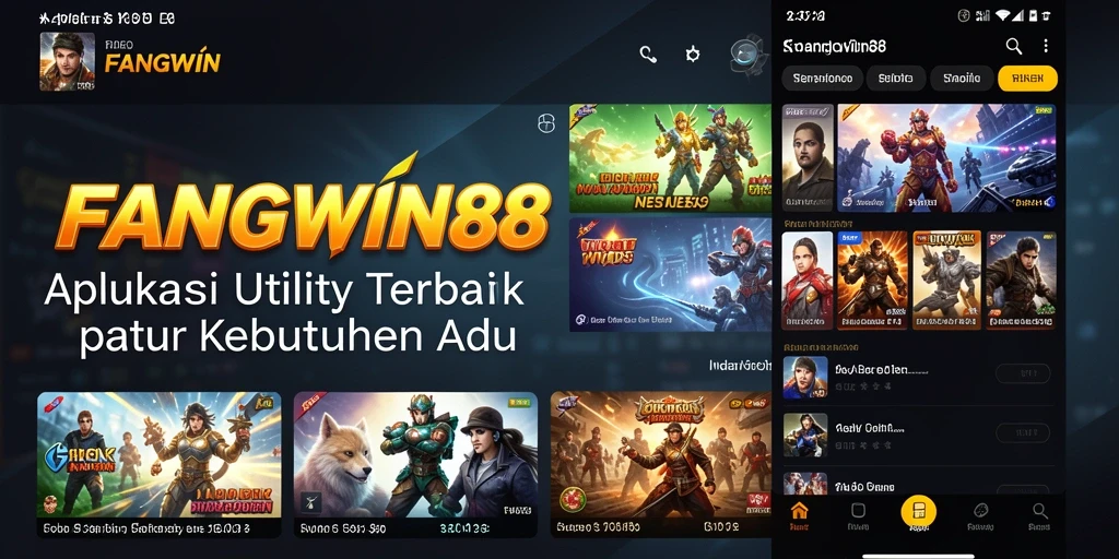Tampilan antarmuka FANGWIN88 yang modern dan intuitif.