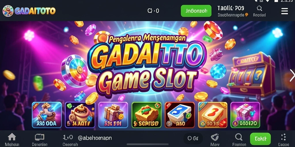 Tampilan gameplay GADAITOTO dengan grafis slot yang menawan.