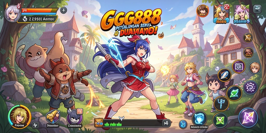 Gameplay seru dan penuh warna dalam GGG888.