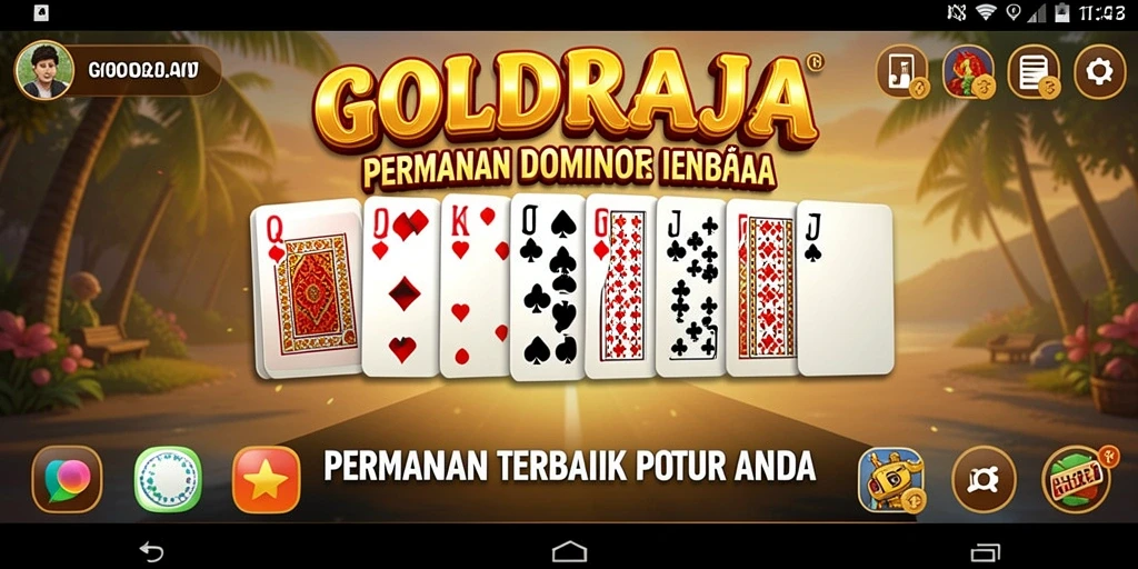 Tampilan gameplay seru dari GOLDRAJA yang menarik.