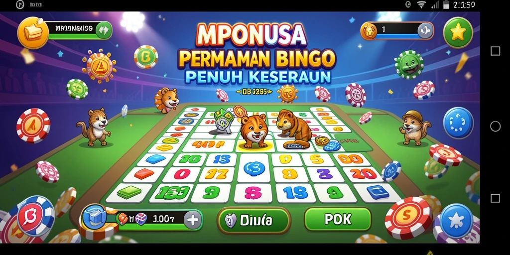 Tampilan menarik dalam gameplay Bingo MPONUSA yang mengasyikkan.