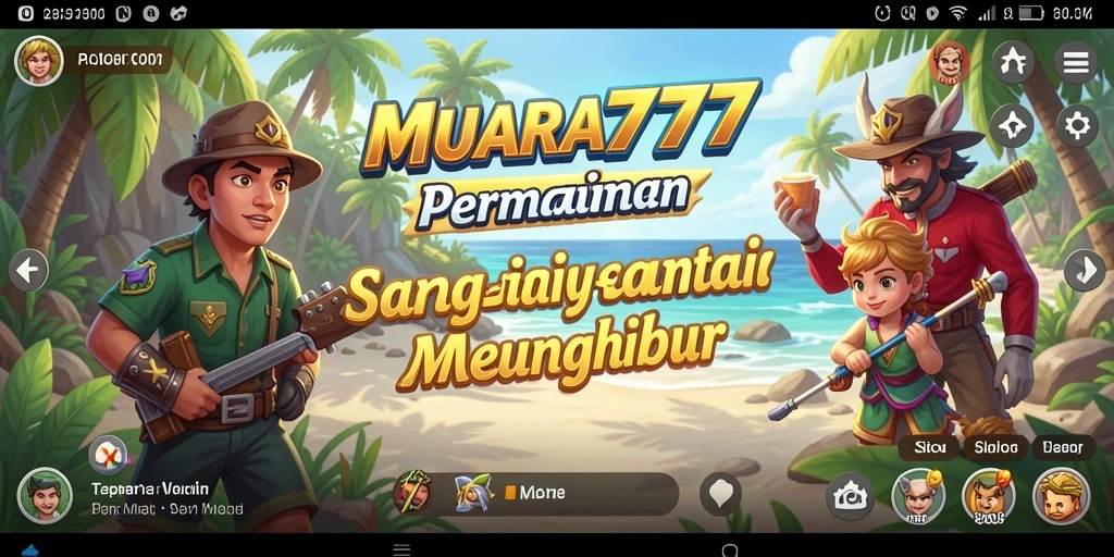 Tampilan penuh warna dari gameplay MUARA777 yang seru.