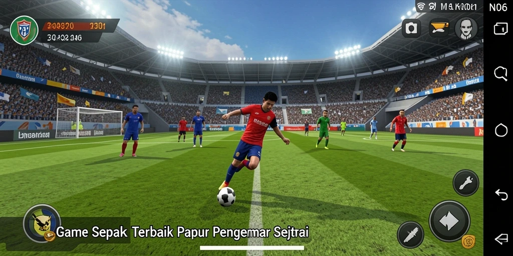 Gameplay N06 yang menegangkan dan penuh aksi di lapangan.