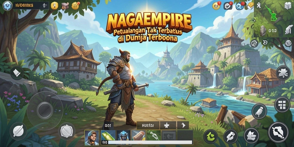 Gameplay menarik di dunia terbuka NAGAEMPIRE yang penuh petualangan.