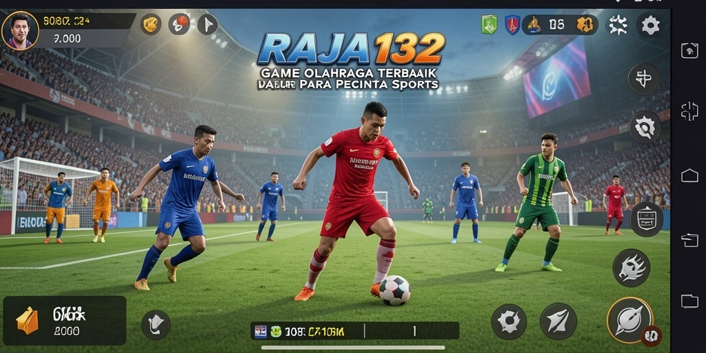 Tampilan permainan RAJA132 menampilkan aksi olahraga yang menegangkan.