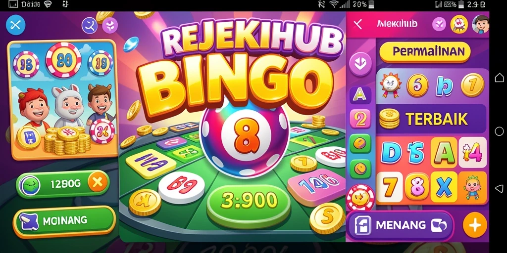 Tampilan gameplay seru di REJEKIHUB dengan suasana bingo yang mengasyikkan.