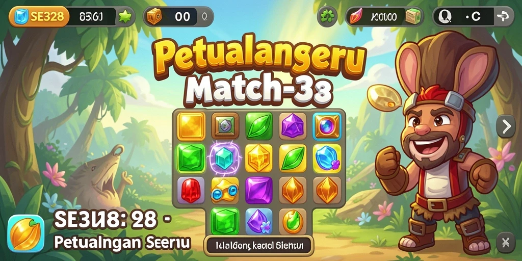 Tampilan menarik gameplay SE328 dengan tantangan match-3.