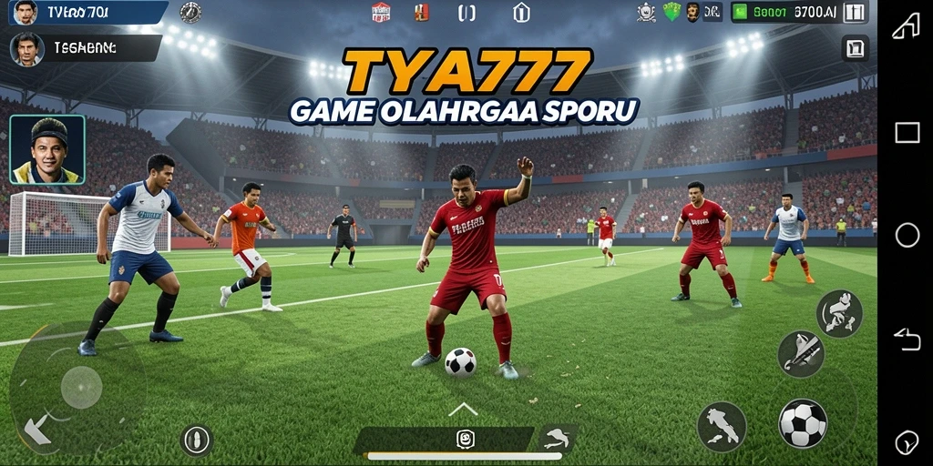Screenshot gameplay TYA777 yang menunjukkan aksi olahraga yang mendebarkan.
